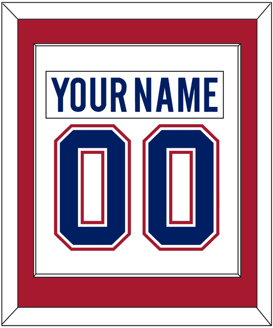 Montreal Nameplate & Number (Back) Combined - Road White - Essential Tier 1