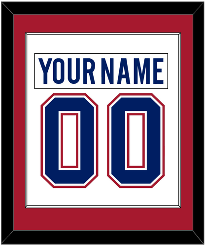 Montreal Nameplate & Number (Back) Combined - Home/Road White (1997-2007) - Essential Tier 1