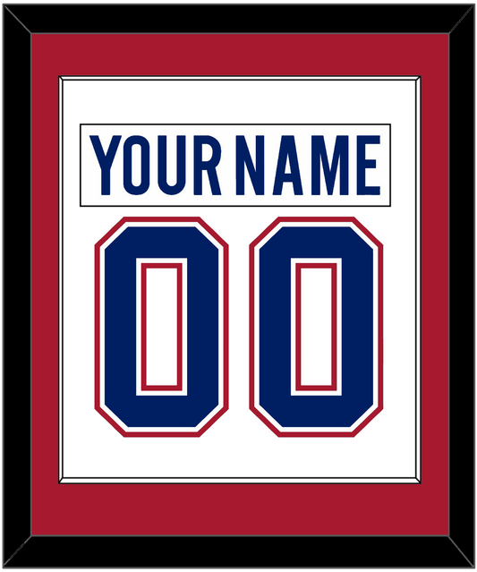 Montreal Nameplate & Number (Back) Combined - Road White - Essential Tier 1