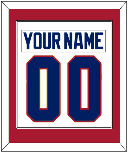 Montreal Nameplate & Number (Back) Combined - Home White (1984-1997) - Essential Tier 1