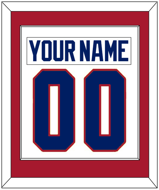 Montreal Nameplate & Number (Back) Combined - Home White (1984-1997) - Essential Tier 1