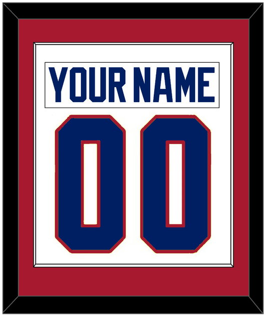 Montreal Nameplate & Number (Back) Combined - Home White (1984-1997) - Essential Tier 1