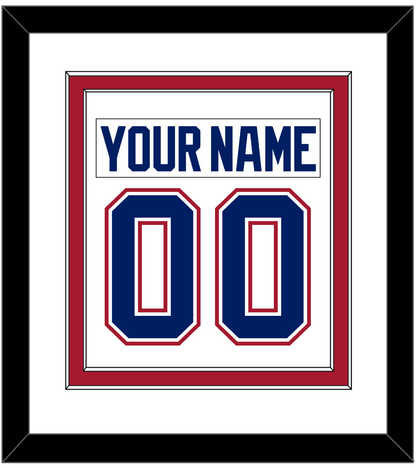 Montreal Nameplate & Number (Back) Combined - Home/Road White (1997-2007) - Signature Tier 1