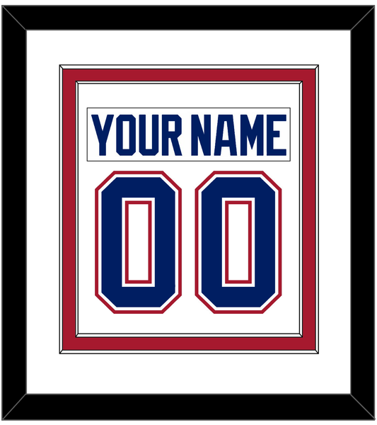 Montreal Nameplate & Number (Back) Combined - Road White - Signature Tier 1