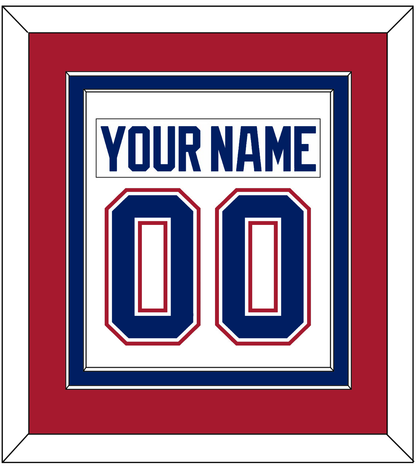 Montreal Nameplate & Number (Back) Combined - Road White - Signature Tier 2