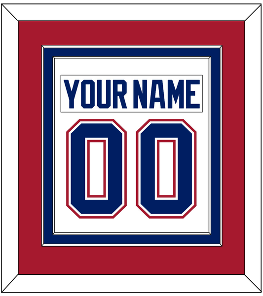 Montreal Nameplate & Number (Back) Combined - Road White - Signature Tier 2