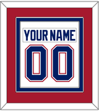 Montreal Nameplate & Number (Back) Combined - Road White - Double Mat 2