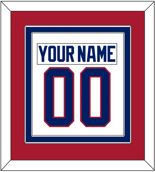 Montreal Nameplate & Number (Back) Combined - Home White (1984-1997) - Signature Tier 2