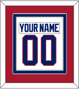 Montreal Nameplate & Number (Back) Combined - Home White (1984-1997) - Double Mat 2