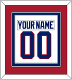 Montreal Nameplate & Number (Back) Combined - Home White (1984-1997) - Double Mat 2