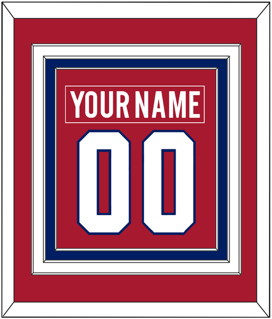 Montreal Nameplate & Number (Back) Combined - Home Red - Premier Tier 2