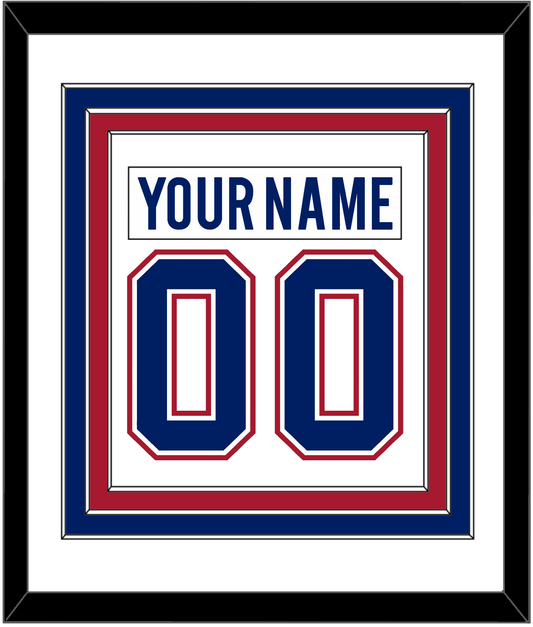 Montreal Nameplate & Number (Back) Combined - Road White - Premier Tier 1