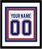 Montreal Nameplate & Number (Back) Combined - Road White - Triple Mat 1