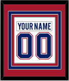 Montreal Nameplate & Number (Back) Combined - Road White - Triple Mat 2