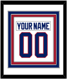 Montreal Nameplate & Number (Back) Combined - Home White (1984-1997) - Triple Mat 1