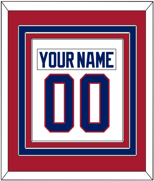 Montreal Nameplate & Number (Back) Combined - Home White (1984-1997) - Premier Tier 2