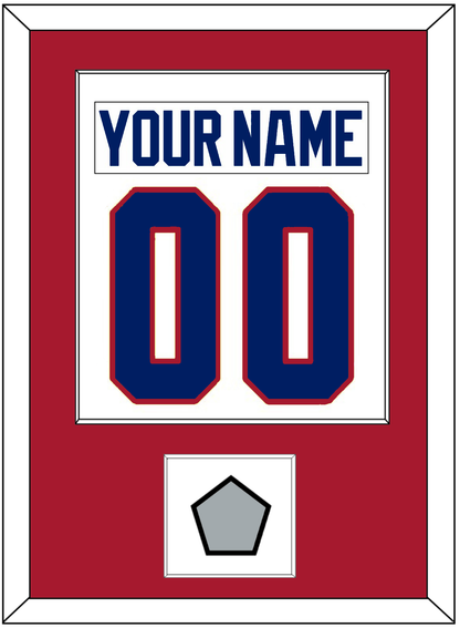 Montreal Nameplate & Number (Back) Combined With Stanley Cup Finals Patch - Home White (1984-1997) - Essential Tier 1