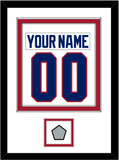 Montreal Nameplate & Number (Back) Combined With Stanley Cup Champions Patch - Home White (1984-1997) - Double Mat 1