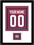 Montreal Nameplate & Number (Back) Combined With Stanley Cup Finals Patch - Road Red (1984-1997) - Triple Mat 1