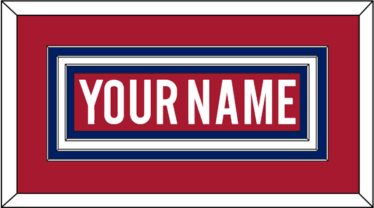 Montreal Nameplate - Road/Home Red (1997-2007) - Premier Tier 1