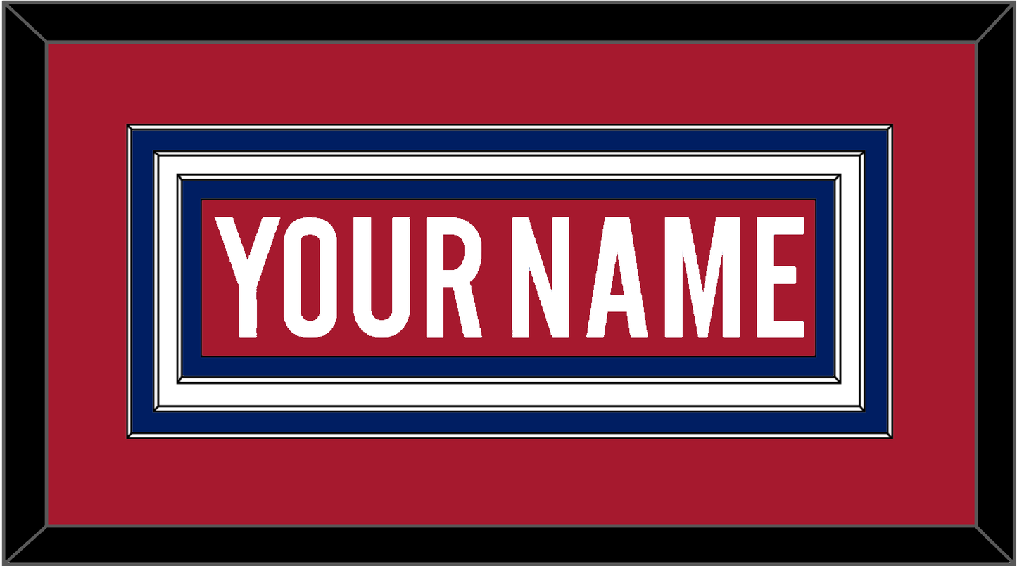 Montreal Nameplate - Road/Home Red (1997-2007) - Premier Tier 1