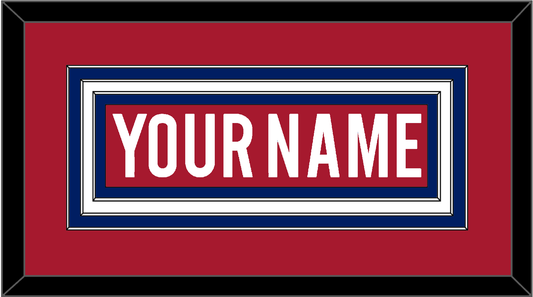 Montreal Nameplate - Road/Home Red (1997-2007) - Premier Tier 1