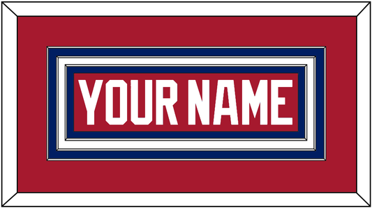 Montreal Nameplate - Home Red - Premier Tier 1