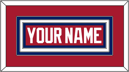 Montreal Nameplate - Road Red (1984-1997) - Premier Tier 1