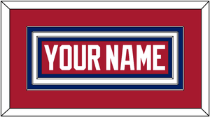 Montreal Nameplate - Road Red (1984-1997) - Triple Mat 1