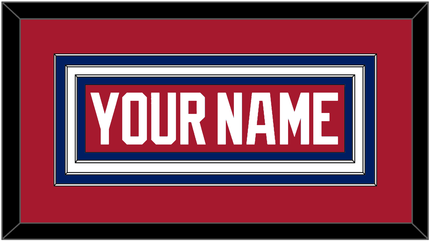 Montreal Nameplate - Home Red - Premier Tier 1