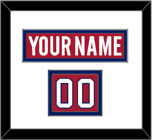 Montreal Nameplate & Number (Shoulder) - Home Red - Signature Tier 1