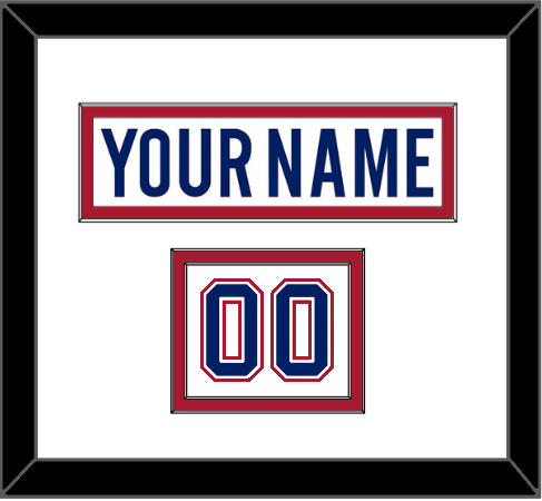 Montreal Nameplate & Number (Shoulder) - Road White - Signature Tier 1