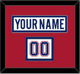 Montreal Nameplate & Number (Shoulder) - Road White - Double Mat 2