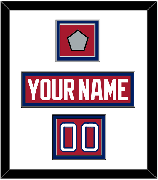 Montreal Nameplate, Number (Shoulder) & 1993 Stanley Cup Champions Patch - Road Red (1984-1997) - Signature Tier 1