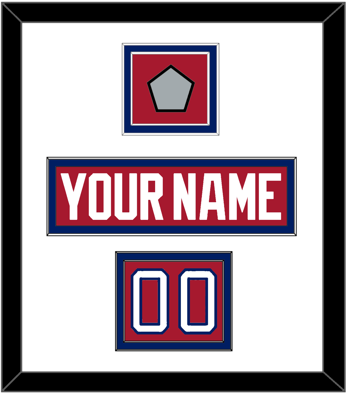 Montreal Nameplate, Number (Shoulder) & 1993 Stanley Cup Finals Patch - Road Red (1984-1997) - Signature Tier 1