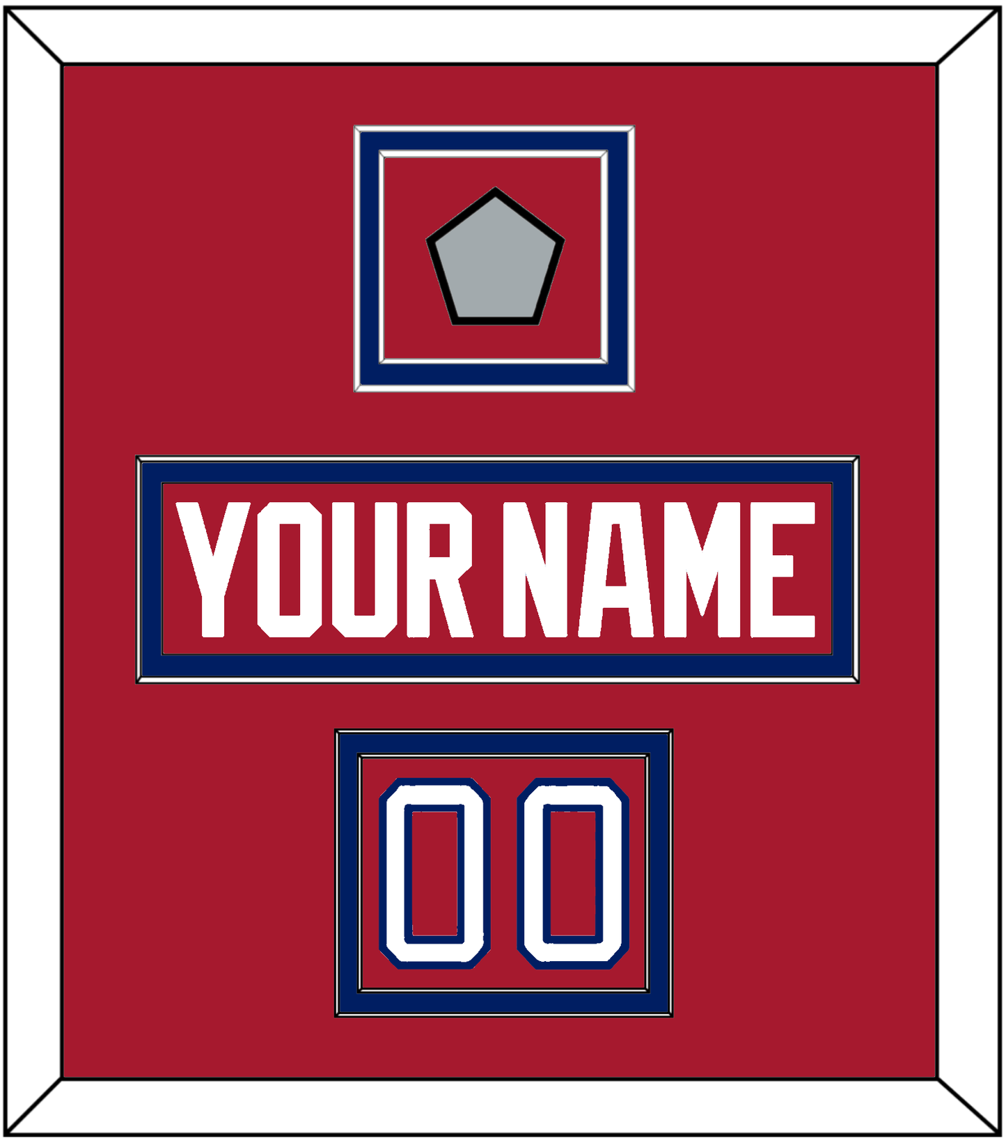 Montreal Nameplate, Number (Shoulder) & 1993 Stanley Cup Finals Patch - Road Red (1984-1997) - Signature Tier 2