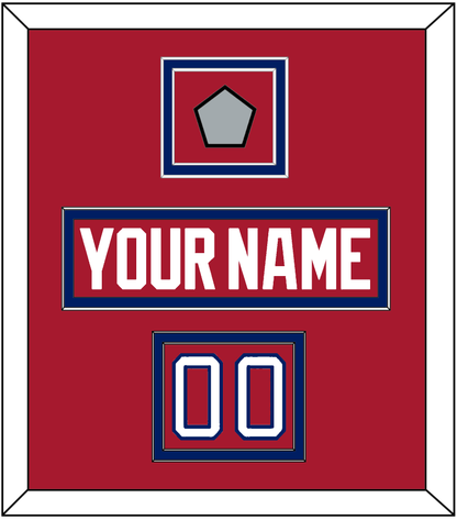 Montreal Nameplate, Number (Shoulder) & 1993 Stanley Cup Finals Patch - Road Red (1984-1997) - Signature Tier 2