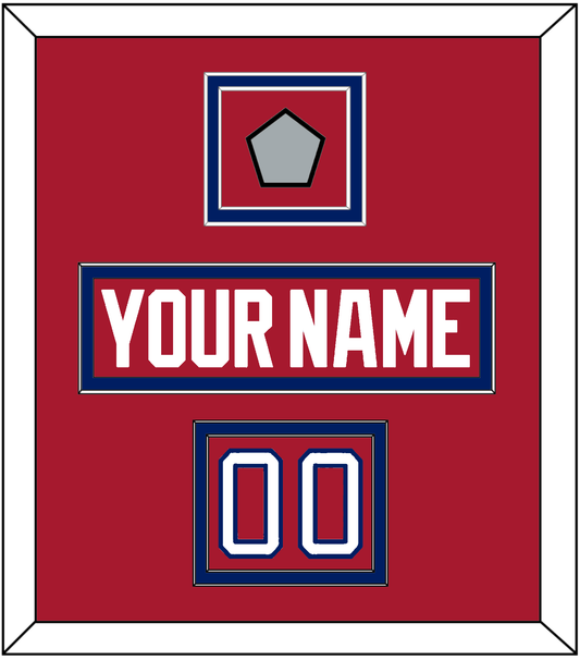 Montreal Nameplate, Number (Shoulder) & 1993 Stanley Cup Finals Patch - Road Red (1984-1997) - Signature Tier 2