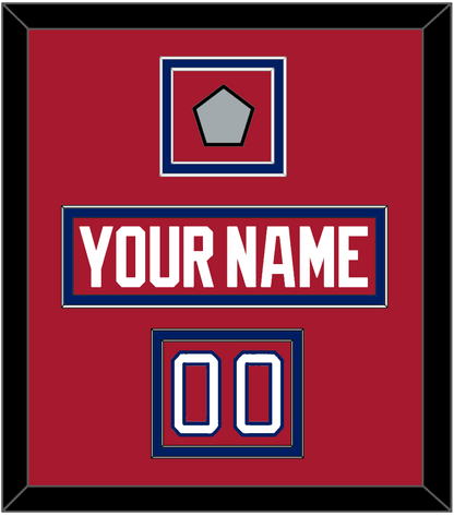 Montreal Nameplate, Number (Shoulder) & 1993 Stanley Cup Champions Patch - Road Red (1984-1997) - Signature Tier 2