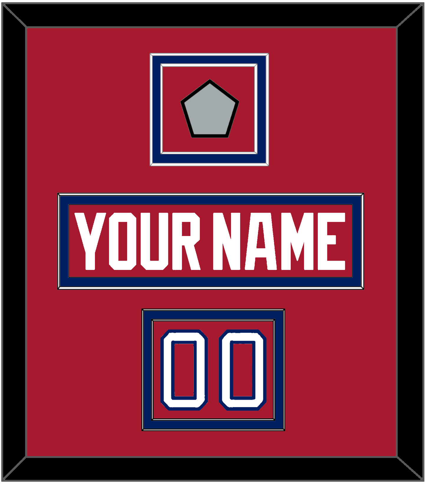 Montreal Nameplate, Number (Shoulder) & 1993 Stanley Cup Finals Patch - Road Red (1984-1997) - Signature Tier 2