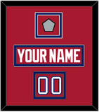 Montreal Nameplate, Number (Shoulder) & 1993 Stanley Cup Champions Patch - Road Red (1984-1997) - Double Mat 2