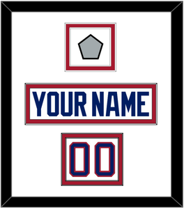 Montreal Nameplate, Number (Shoulder) & 1993 Stanley Cup Finals Patch - Home White (1984-1997) - Double Mat 1