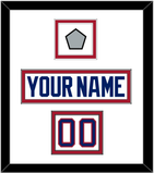 Montreal Nameplate, Number (Shoulder) & 1993 Stanley Cup Champions Patch - Home White (1984-1997) - Double Mat 1