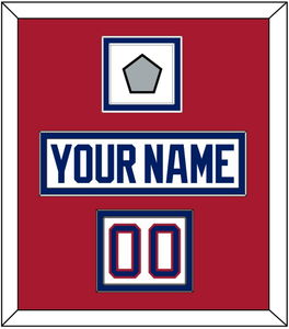 Montreal Nameplate, Number (Shoulder) & 1993 Stanley Cup Champions Patch - Home White (1984-1997) - Double Mat 2