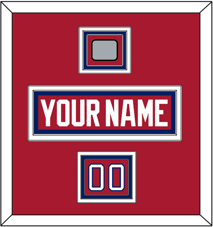 Montreal Nameplate, Number (Shoulder) & 1993 Stanley Cup Champions Patch - Road Red (1984-1997) - Premier Tier 2
