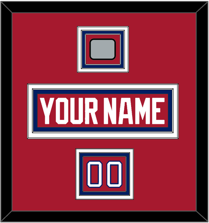 Montreal Nameplate, Number (Shoulder) & 1993 Stanley Cup Champions Patch - Road Red (1984-1997) - Premier Tier 2