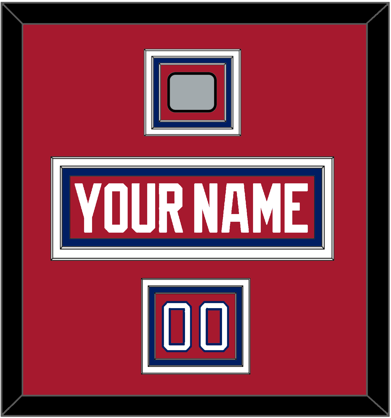 Montreal Nameplate, Number (Shoulder) & 1993 Stanley Cup Finals Patch - Road Red (1984-1997) - Premier Tier 2