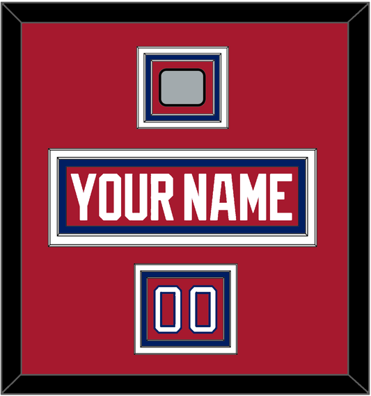 Montreal Nameplate, Number (Shoulder) & 1993 Stanley Cup Finals Patch - Road Red (1984-1997) - Premier Tier 2