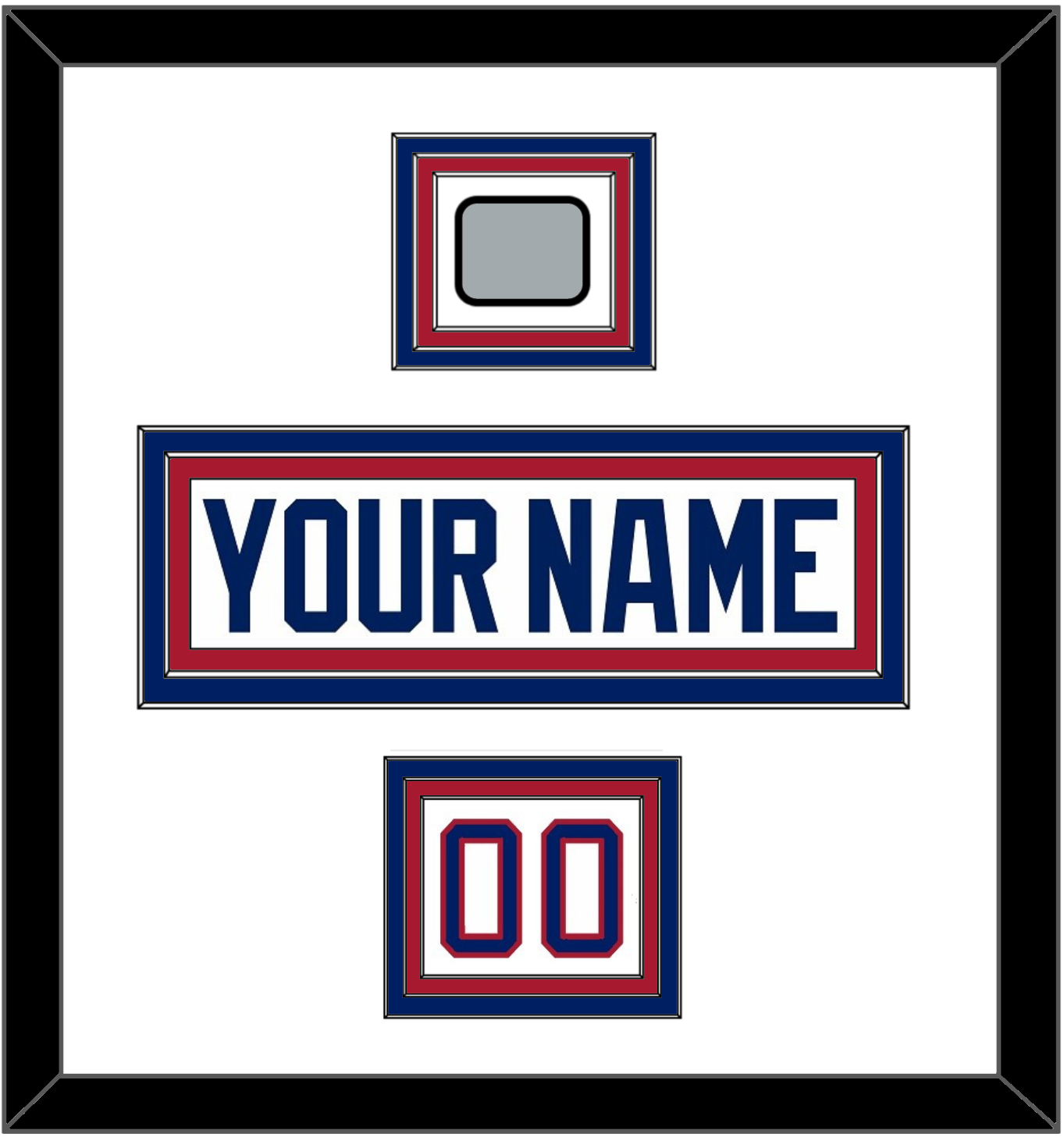 Montreal Nameplate, Number (Shoulder) & 1993 Stanley Cup Finals Patch - Home White (1984-1997) - Premier Tier 1