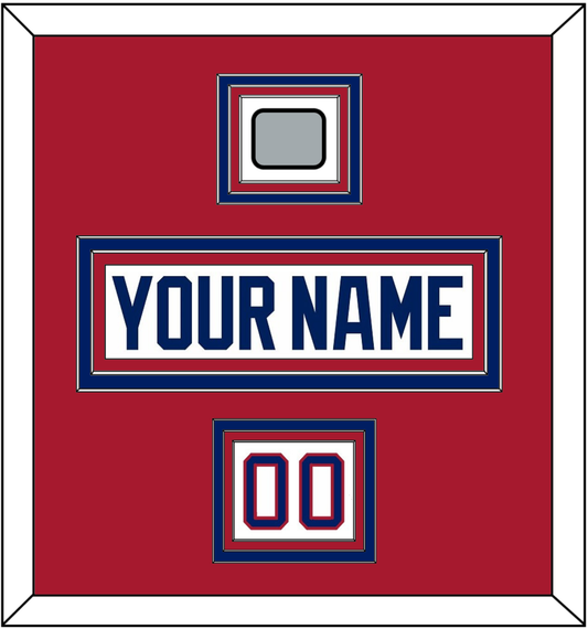 Montreal Nameplate, Number (Shoulder) & 1993 Stanley Cup Champions Patch - Home White (1984-1997) - Premier Tier 2